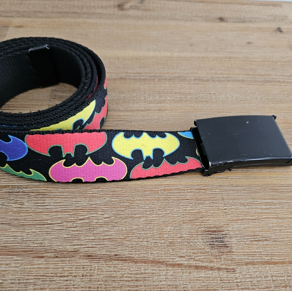 DC COMICS BATMAN Lot of 2 Men's Adjustable Belts - Picture 4 of 6